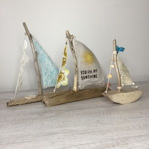 Handmade Sailboats (set of 3)